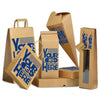 Sacs en papier kraft brun personnalisés pour commerces et points de vente, avec logo imprimé