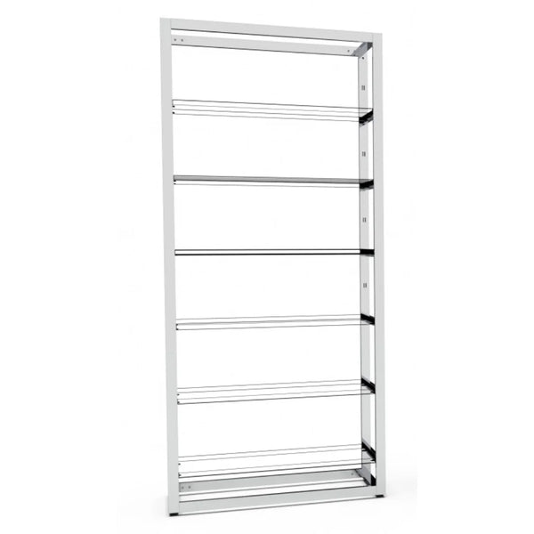 Structure autoportante Bigshop 107 cm en version 6 rayons, finition chromée