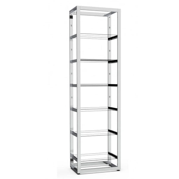 Structure autoportante Bigshop 67 cm 6 rayons finition chromée, agencement boutique