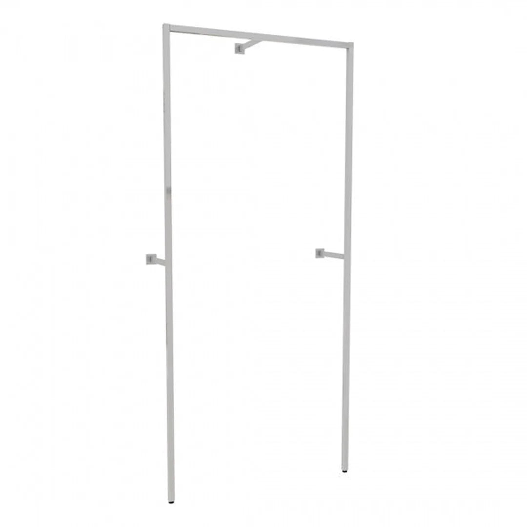 Détail du système d'agencement mural Triplo H 240 cm largeur 107,2 cm avec crémaillère intégrée
