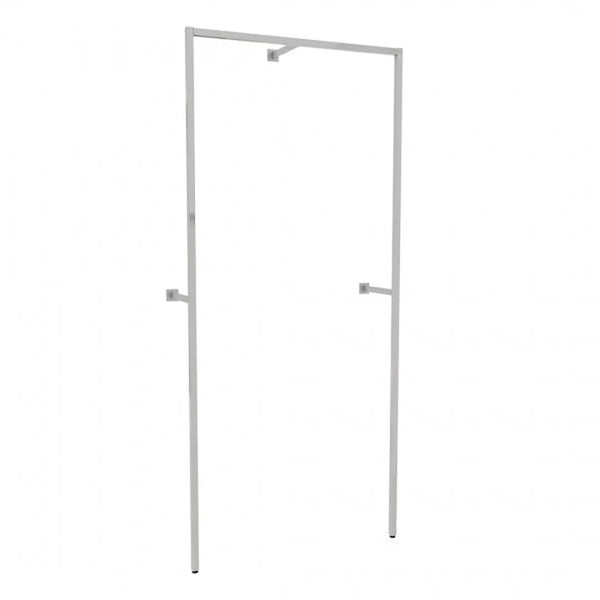 Détail du système d'agencement mural Triplo H 240 cm largeur 107,2 cm avec crémaillère intégrée
