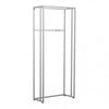 Système Triplo autoportant chromé grand format largeur 107,2 cm hauteur 246 cm