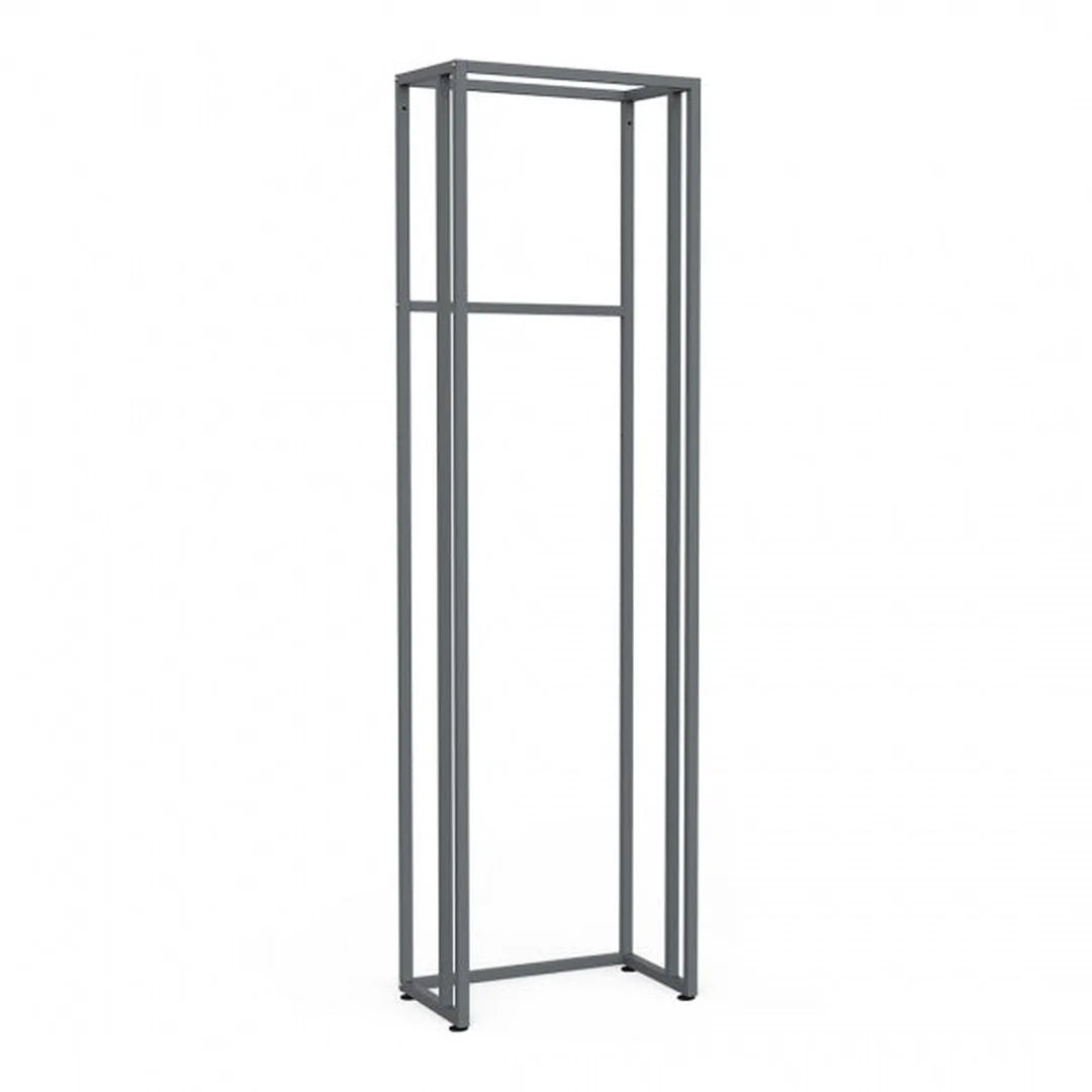 Système d'agencement Triplo autoportant chromé largeur 67,2 cm hauteur 246 cm pour boutique