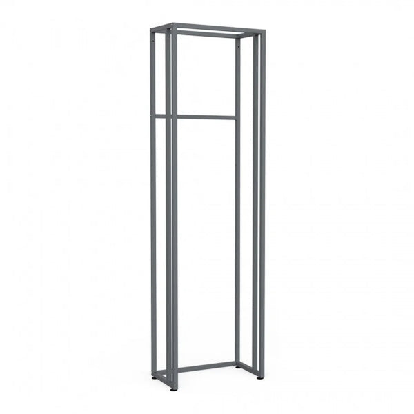 Système d'agencement Triplo autoportant chromé largeur 67,2 cm hauteur 246 cm pour boutique