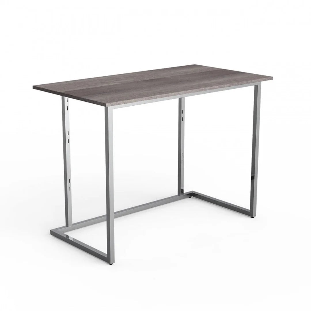Îlot de présentation Triplo 127 cm chromé — structure simple pour boutique