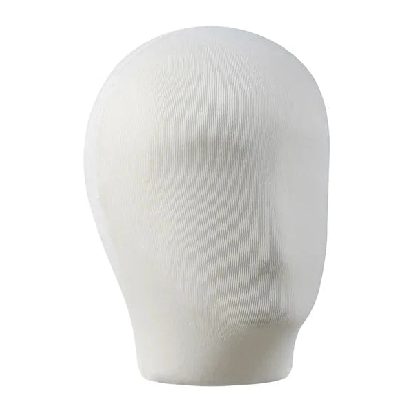 Tête homme pour buste de couture Vendôme en mousse polyuréthane gainée jersey coton écru