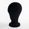 Tête de présentation velours noir pour accessoires, idéale vitrine boutique mode et opticien
