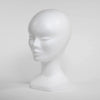 Tête de présentation femme finition brut blanc H30 cm, tour de tête 50 cm