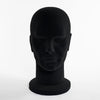 Tête de présentation homme floquée noir H33 cm – présentoir chapeau casquette lunettes magasin