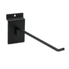 Tige porte-blister pour panneau rainuré, finition noire mat, longueurs 10, 20 et 30 cm