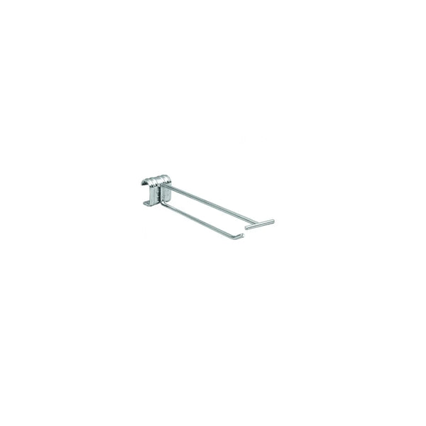 Tige porte-blister avec support en T pour barre rapprochée tube ovale, disponible en 150, 200 et 300 mm