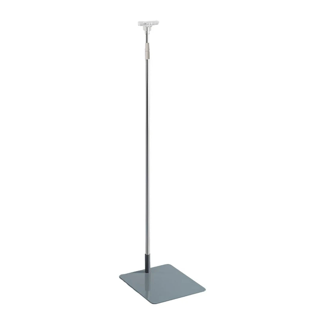 Tige télescopique pour cadre porte-affiche en aluminium gris, réglable de 83 à 151 cm, pour magasin