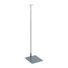 Tige télescopique pour cadre porte-affiche en aluminium gris, réglable de 83 à 151 cm, pour magasin