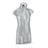 Torse enfant Energy transparent avec bouchon chromé, idéal vitrine prêt-à-porter enfant