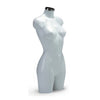 Torse femme Energy blanc 88 cm, buste de présentation pour vitrine et podium de boutique