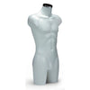 Torse mannequin homme 92 cm coloris blanc, finition lisse, usage boutique prêt-à-porter