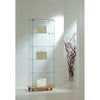 Vitrine armoire en verre trempé sans éclairage LED, largeur 60 cm