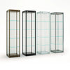 Collection de vitrines colonne TM-45V disponibles en plusieurs finitions aluminium anodisé.