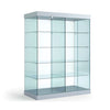Vitrine armoire en verre 60cm de profondeur avec éclairage LED, étagères et portes verrouillable pour exposition professionnelle.