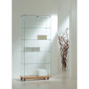Vitrine armoire verre trempé largeur 80 cm sur roulettes, vue en magasin