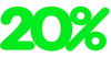 DittaDisplay Signalétique pourcent % découpé en carton vert fluo Aus fluoreszierendem grünem Karton ausgeschnittenes Prozentsatzschild Percentage sign cut out of fluorescent green cardboard