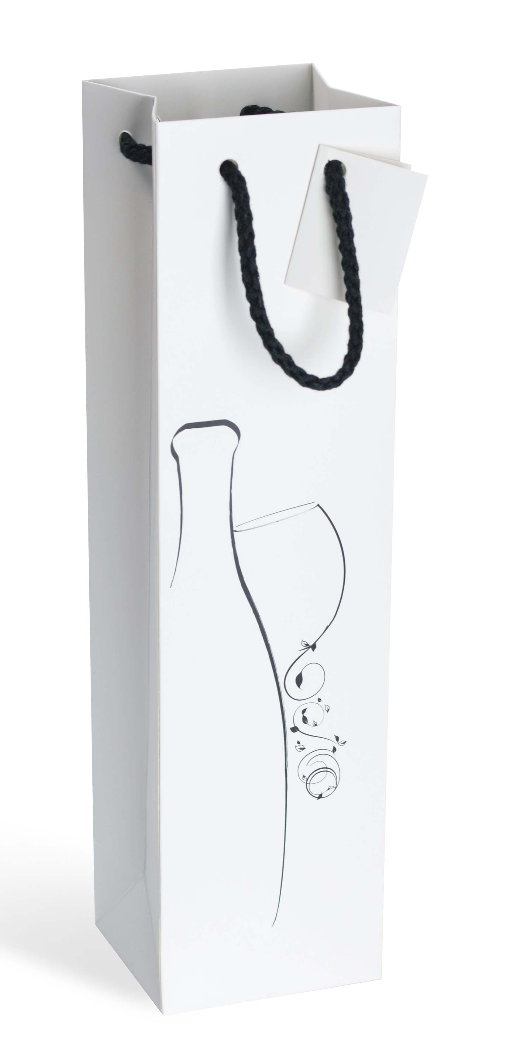 DittaDisplay sac cabas bouteille corde cordon kraft luxe fantaisie 175g carte étiquette