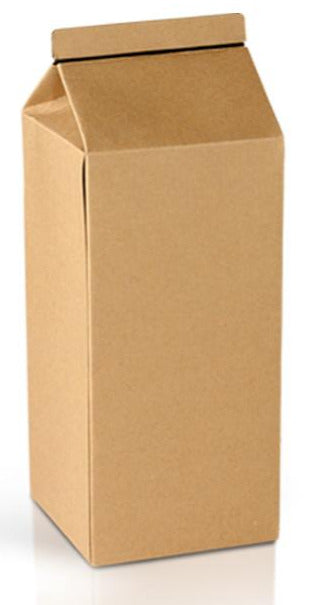 Ditta Display Retail Solutions - emballage brique carton kraft recyclé Verpackung in Form eines Ziegels aus recycelter Kraftpappe recycled brick kraft carton packaging