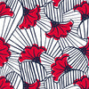 DittaDisplay retail solutions rouleau papier motif fleur sur papier couché Blumenmuster-Papierrolle auf beschichtetem Papier flower pattern paper roll on coated paper