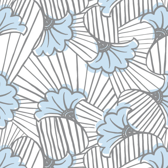 DittaDisplay retail solutions rouleau papier motif fleur sur papier couché Blumenmuster-Papierrolle auf beschichtetem Papier flower pattern paper roll on coated paper
