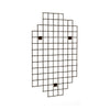 DittaDisplay grille fixation murale ou plafond 90x140cmnoir mat carrés 10x10cm wall or ceiling mounted grid matte black squares 10x10 Wand- oder Deckenmontagegitter mattes Schwarz Quadrate 10x10