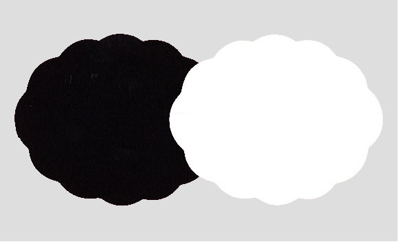 DittaDisplay Etiquette nuage cartonnée 80x65mm noir blanc Cloud label cardboard black white Cloud-Etikett karton schwarz weiß