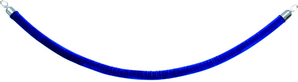 DittaDisplay corde tressée poteau accueil bleu/chrome
