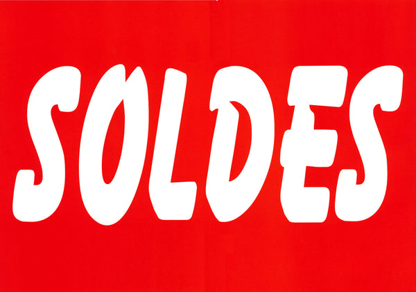 DittaDisplay affiche papier "SOLDES" 40x60cm Paper poster "SALES" Papierposter "SALES"