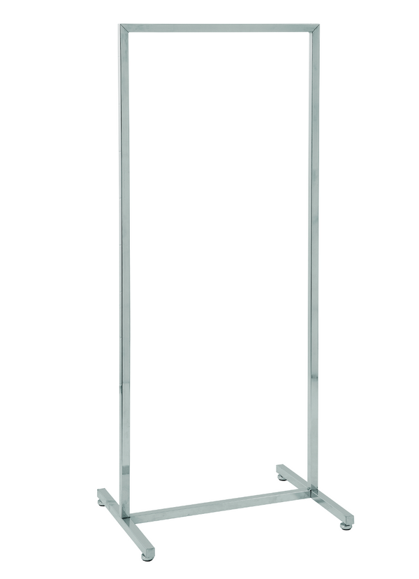 DittaDisplay Retail Solutions portant hanger tube carré hauteur fixe Quadratrohr feste Höhe chromé verchromt