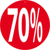 Affiche ronde Rotair Ø 30 cm - 70% double face pour promotions et soldes – signalétique magasin