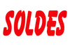Affiche soldes 40x60 cm en trois couleurs pour vitrine et signalétique promotionnelle en magasin