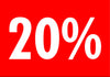 carton DIN A4 rigides rouge impression 20% blanc une face pour signalétique, prix et promotions en magasin