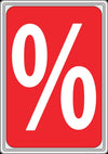 carton DIN A4 rigides rouge impression % blanc une face pour signalétique, prix et promotions en magasin