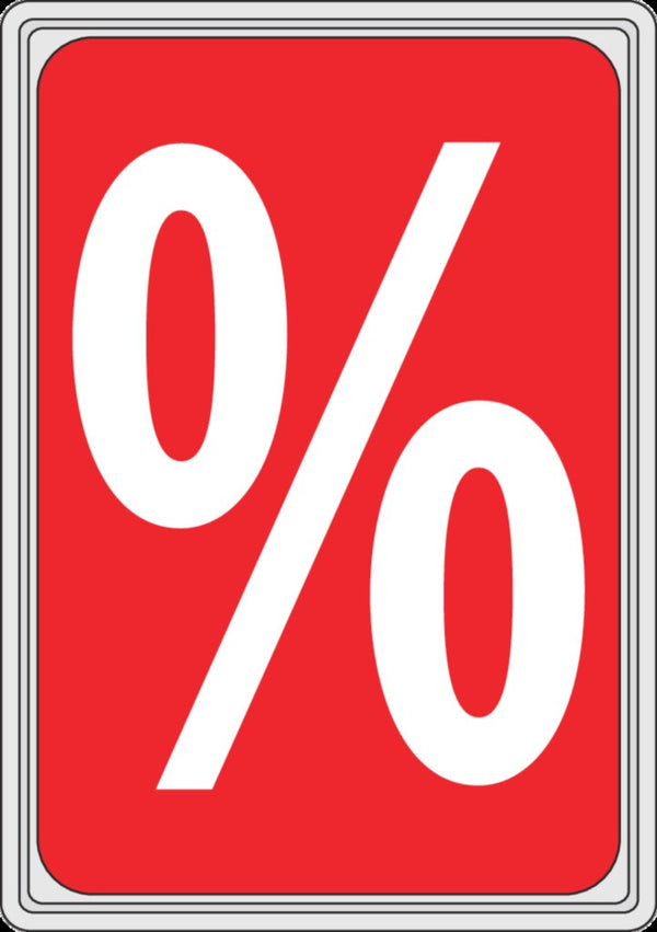 carton DIN A4 rigides rouge impression % blanc une face pour signalétique, prix et promotions en magasin