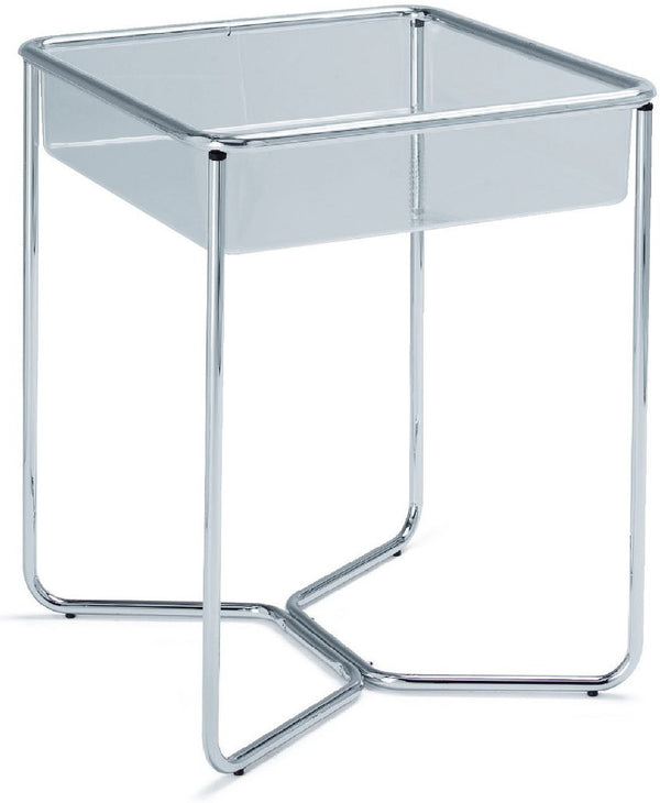 Bac promotionnel carré 63x63 cm pour présentation textile et accessoires en magasin