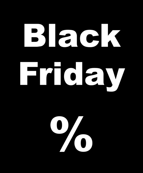 DittaDisplay Retail solutions affiche "Black Friday" blanc/noir Poster "Black Friday" weiß/schwarz Black Friday" poster white/black 60x84cm 150gr