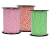 Bobine de bolduc imprimé fleurs 10 mm x 225 m – ruban décoratif rouge, rose ou vert pour emballages cadeaux et compositions florales