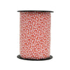 Bobine de bolduc imprimé fleurs rouge 10 mm x 225 m – ruban décoratif rouge, rose ou vert pour emballages cadeaux et compositions florales