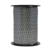 Bobine de bolduc imprimé pois noir et argent 10 mm x 225 m – ruban décoratif multicolore pour emballages cadeaux et décorations festives