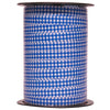 Bobine de bolduc imprimé vichy 10 mm x 225 m – ruban décoratif bleu pour emballages cadeaux et décorations