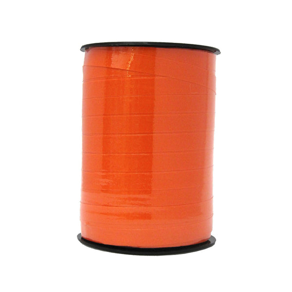 Bobine de bolduc laqué diamant orange 10 mm x 250 m – ruban brillant pour emballages et décorations