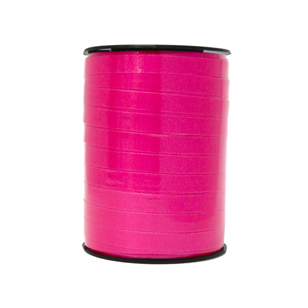 Bobine de bolduc laqué diamant rose 10 mm x 250 m – ruban brillant pour emballages et décorations