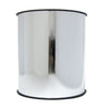 Bobine de bolduc miroir métallique 150 mm x 50 m – ruban large décoratif brillant argent  pour emballages et décorations
