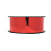 Bobine de bolduc miroir métallique – ruban décoratif brillant disponible en rouge, pour emballages cadeaux et décorations festives