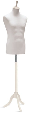 Buste de couture Vetrina homme sur base trépied en bois disponible en trois couleurs
